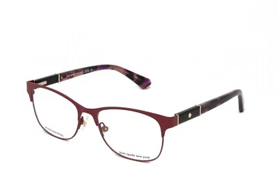 Gafas Kate Spade para mujer cuadradas Benedetta 7BL mate borgoña 51 mm ¡NUEVAS! Foto 1 de 4
