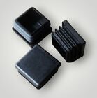 30mmx30mm Square Plastic End Caps Blanking Plugs Tube Box Section Inserts/ Black