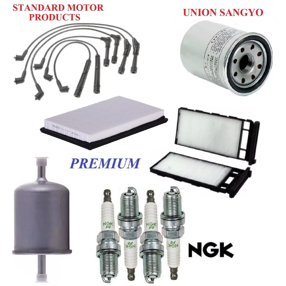 Tune Up Kit Filters Cap Wire Plugs For NISSAN XTERRA V6 3.3L; Supercharged 02-04 - Image 1 of 1