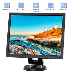 Eyoyo 14 Pouces LCD HDMI Moniteur Petit Affichage AV/BNC/VGA Moniteur de Sécurité CCTV - Photo 1/17