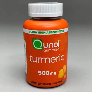 QUNOL Turmeric Gummy Dietary Supplements 500 mg 60 Count BB 06/25 - Picture 1 of 11