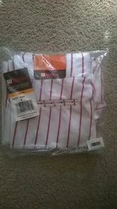 WILSON PERFORMANCE IN EVERY STITCH White with RED STRIPE SMALL BASEBALL PANTS - Picture 1 of 1