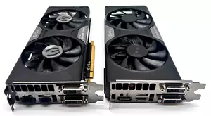 LOT OF 2 EVGA NVIDIA GEFORCE GTX760 2GB GDDR5 GRAPHICS CARDS 02G-P4-3769-KB - Picture 1 of 5