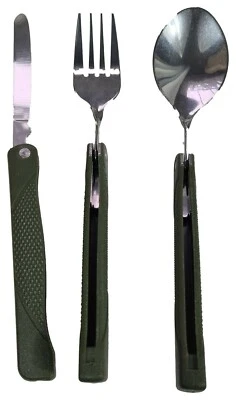 Reise Essbesteck Campingbesteck Picknickbesteck Zusammenklappbar - total genial - Bild 1 von 4