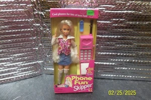 Vintage Mattel Fun Phone Skipper '95 #14312 Barbies Teen Sister NEU - Bild 1 von 7