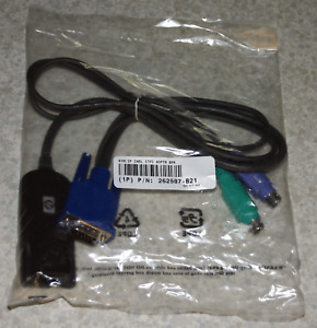 HP KVM IP interface cable, PS2+VGA to RJ45, 286597-001, 262587-B21 NEW, sealed