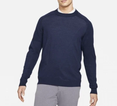 Nike Tiger Woods TW Wool Blend Knit Golf Sweater Obsidian CU9782-451 Men Size XL - Image 1 of 4