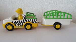 Playmobil Safari Auto Jeep mit Anhänger und Fahrer - Bild 1 von 2
