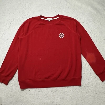 PJ Salvage Mujer Mediana Roja Navidad Sudadera Merry As Flock Camisa Vacaciones Foto 1 de 4