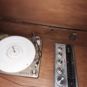 Vintage Zenith Vinyl Record Player Console AM/FM 1961 smaller type console! Loud