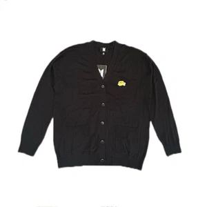 HYBE BTS offizielle butterschwarze Strickjacke Fronttaschen Unisex Größe M neu mit Etikett - Bild 1 von 7
