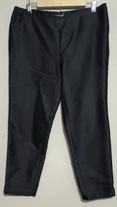 Pantaloni Stanton Lafayette 148 New York donna 12 neri misto seta lusso silenzioso - Foto 1 di 12