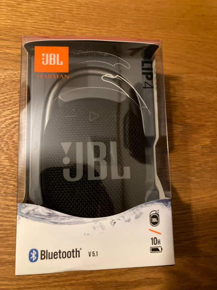 JBL Clip 4 Portable Bluetooth Speaker - Black