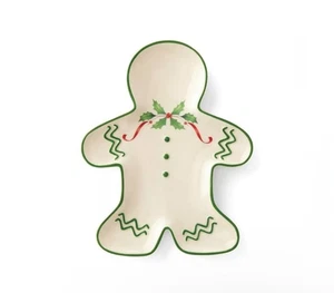 Lenox Holiday Lebkuchenmann Akzent Teller 8" NEU IM KARTON 887060 - Bild 1 von 4