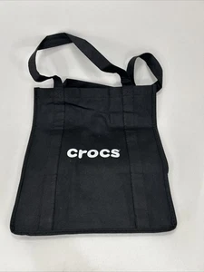Crocs wiederverwendbare Einkaufstasche Einkaufstasche schwarz 14,5"x12,75"x9,5" - Bild 1 von 4