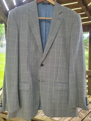 Blazer/jaqueta esportiva masculina de lã Pendleton painel janela xadrez 2 botões tamanho 44L - Imagem 1 de 4