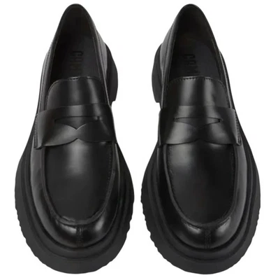 Mocasines CAMPER Walden de cuero con plataforma Penny para mujer talla 7 suela negra Foto 1 de 4