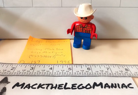 Lego Duplo 2435 Western Town Cowboy Male Minifigure Only 4555pb087