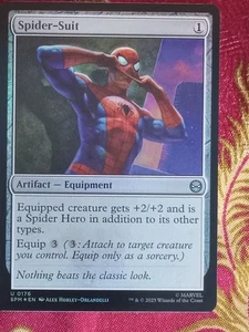 FOIL Spider-suit Marvel Spider-man Magic The Gathering MTG - Picture 1 of 1