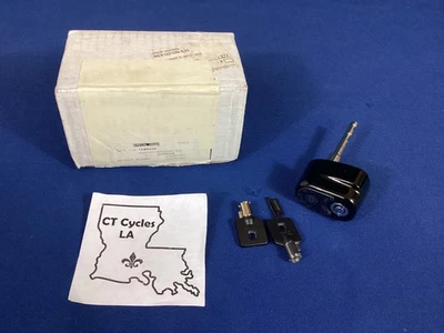 NEW Harley Davidson Black Ignition Switch Kit, W/2 Keys, 71400126, 71400126A * - Image 1 of 4