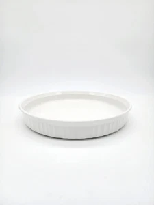 Corning Ware F-3-B Französisch Weiß 10,5" Runde Quiche Backform - Bild 1 von 3