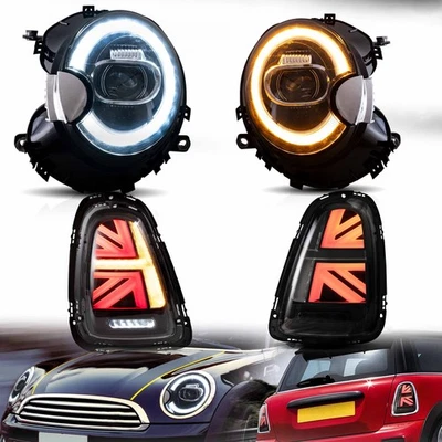 VLAND LED Headlights+Tail Lights For 2007-2013 Mini Cooper w/Sequential Pair - Image 1 of 4