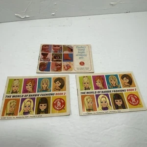 Libretto Vintage 11967 Mattel Barbie Moda Libro Oscillazione Luminosa Lotto di 3 - Foto 1 di 6