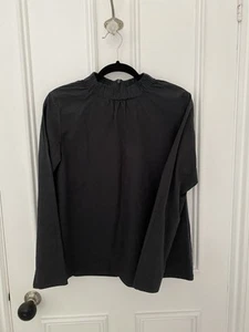 COS, 100% Cotton Black Blouse. Size 34 / XS. Perfect capsule wardrobe piece - Picture 1 of 2