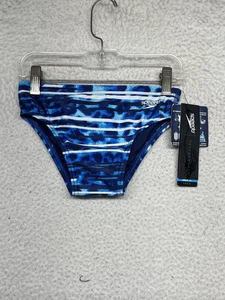 Speedo Swim Brief Mens 26 Blue PowerFLEX Eco Race II Tech Chlorine Resistant - Picture 1 of 11
