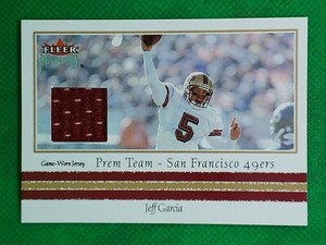 Jeff Garcia 2002 Fleer Premium Game Worn Jersey Prem Team - San Francisco 49ers