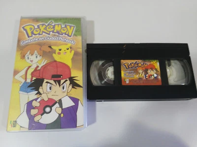 Pokemon Combat IN ciudad Versilbert - 3 Folgen VHS Kassette Tape Spanisch 3T - Bild 1 von 4