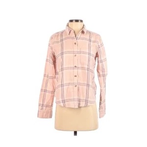 Abercrombie and Fitch Women's Pink Plaid Long Sleeve Button Down Size XS - Picture 1 of 2