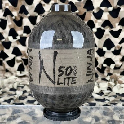 NEW Ninja Lite Carbon Fiber Air Tank (Bottle Only) - 50/4500 - Translucent Black - Image 1 of 3