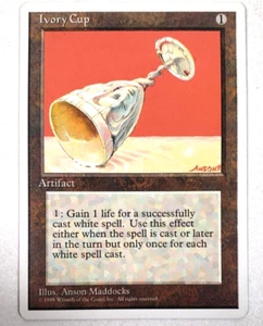 MTG Ivory Cup Carta Artefatto Non Comune NM/M Edizione 30° Anniversario Magic - Foto 1 di 8
