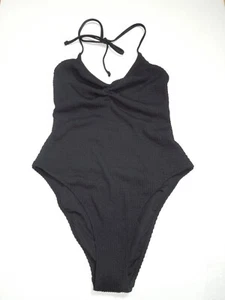 NUEVO AMERICAN EAGLE AERIE PEQUEÑO 1 pieza TRAJE DE BAÑO NEGRO PARTE INFERIOR MÁS DESCARADA ~ UPF 50 - Imagen 1 de 6