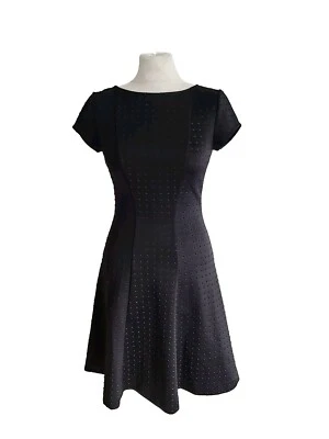 Женское черное платье фигуристки для подводного плавания Ted Baker London с бриллиантовыми отступами. Размер 1/UK 8. - Изображение 1 из 4