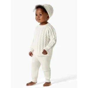 Modern Moments Gerber Toddler Girl Cable Knit Sweater Outfit Set w/Hat size 2T - Picture 1 of 4