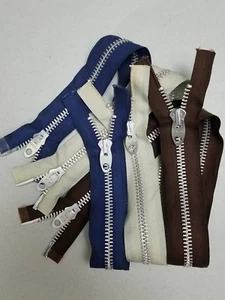 30-ZIPPERS X-W/VTG 1983 "TALON"(*LIGHTNING)#10/SEPARATING 2WAY/26"Metal ALUMINUM - Picture 1 of 7