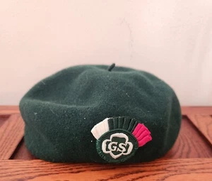 Vintage 1960’s Green Girl Scout Cadette Baskenmütze 100% Wolle Kangol - Bild 1 von 4
