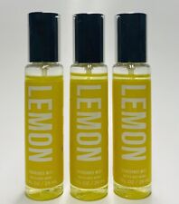3 Bath & Body Works LEMON Travel Size Mini Fragrance Mist Spray (1 oz)