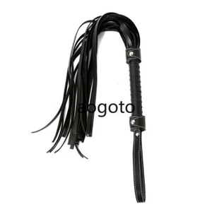 Black Spanking Paddle Whip Riding Crop Flogger Whip Couples game Masochists - Picture 1 of 8