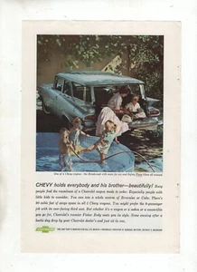 Chevy Holds Everybody and His Brother, Beautifully! - Vintage Magazine Ad - 1959 - Picture 1 of 2