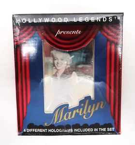 Juego de 4 tarjetas holográficas selladas de colección Marilyn Monroe Hollywood Legends en caja original - Imagen 1 de 10