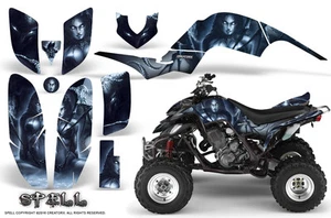 KIT DE GRÁFICOS YAMAHA RAPTOR 660 CALCOMANÍAS CREATORX PEGATINAS HECHIZO PLATA - Imagen 1 de 1