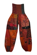 RED Gypsy Hippy Baggy Yoga Harem Pant Loose Beach Cotton Summer Yoga Pants S/M