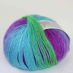 C New 1Skein*50g Cashmere Wool Rainbow Wrap Shawl Knitting Hand Knitwear Yarn 09 - Picture 1 of 24