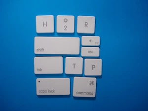 Apple Macbook Unibody A1342 White Individual Replacement keyboard key Type 1 - Picture 1 of 4