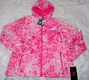 New Balance Windbreaker Jacke Damen Rosa Größe L Neu Mit Etikett - Bild 1 von 6
