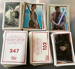 Topps Sticker Set Star Wars - Das Erwachen der Macht Teil 1 und Teil 2 Sets komplett - Bild 1 von 5