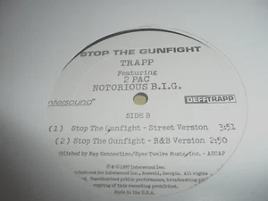 record 12" LP TRAPP feat. Tupac and Biggie Stop the Gunfight R&B Street versio - Picture 1 of 4